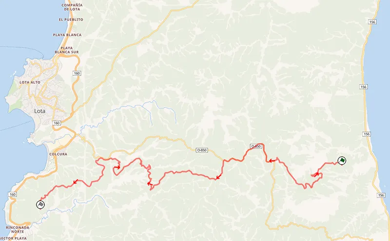 mapa tramo lota 2026